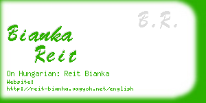 bianka reit business card